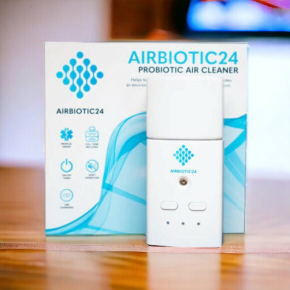 Airbiotic24 probiootiline õhupuhastaja, valge + 500ml täitevedelik